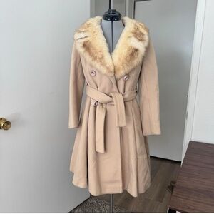 Vintage 70s Saks Fifth Avenue Young Dimensions faux fur coat